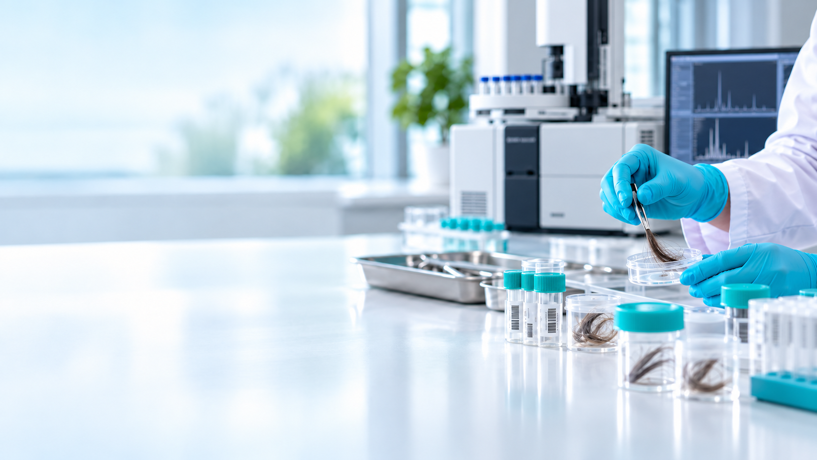Forensische Haaranalyse im modernen Labor mit GC-MS